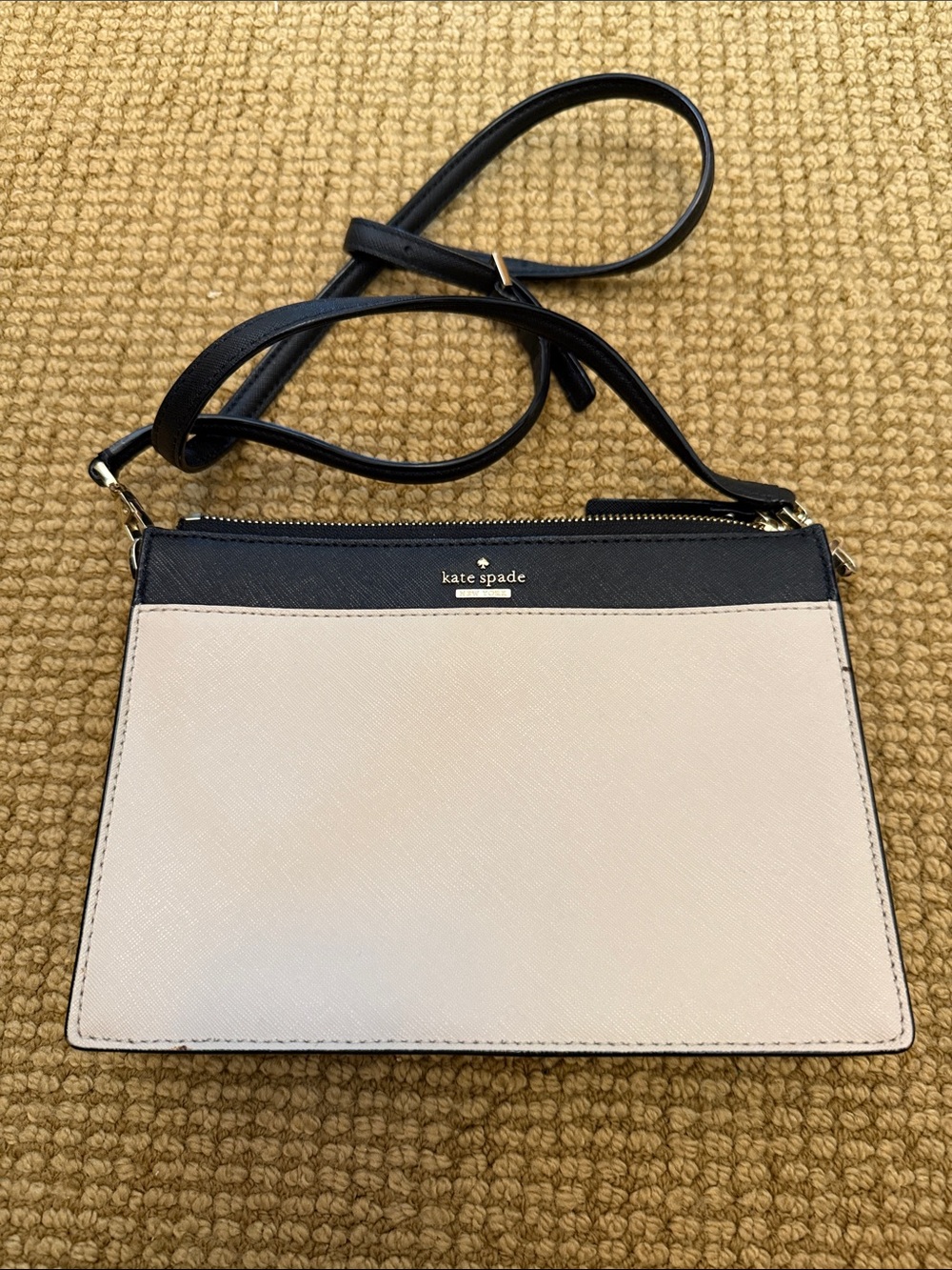 kate spade Two-Tone Black and Cream Crossbody